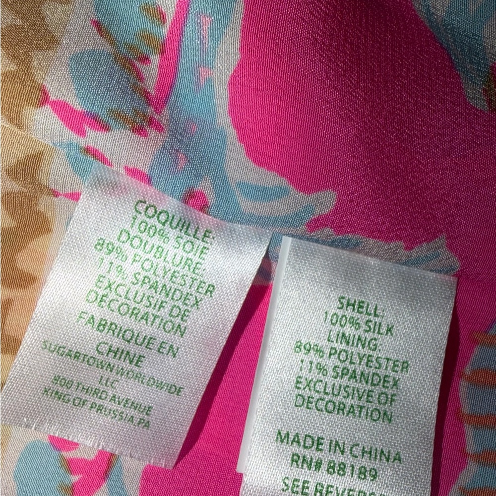 NWT Women’s Lilly Pulitzer Lindamarie Silk Caftan Royal Coral XXS/XS MSRP $398 - Picture 6 of 9